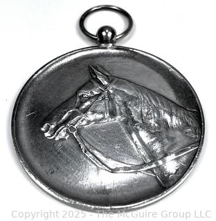 1928 Dutch Equestrian .833 Silver Medal. 50mm 37.5 grams