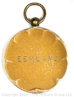 Dutch Equestrian Bronze Medal Engraved EEMLAND. 30mm