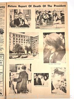 The Washington Observer Newspaper of President Kennedy’s Assassination in 1963