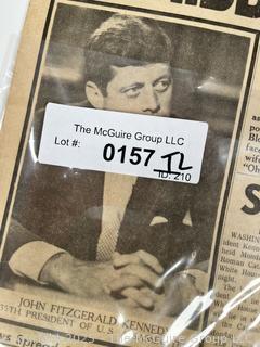 The Washington Observer Newspaper of President Kennedy’s Assassination in 1963