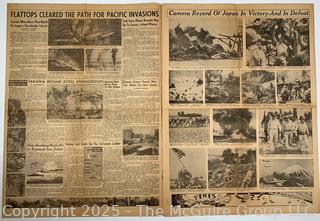 The Asheville Times Newspaper Japanese Surrender and the End of WWII August 14, 1945