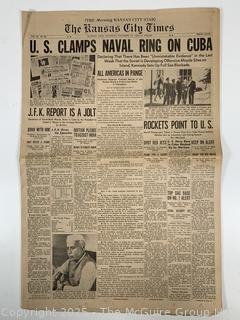 Four (4) Newspapers Including Assassination Attempt on President Reagan, Vietnam War, and US Intercepting Soviet Tanker