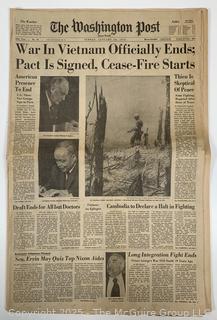 Four (4) Newspapers Including Assassination Attempt on President Reagan, Vietnam War, and US Intercepting Soviet Tanker