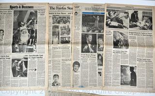 The Washington Star and The Fairfax Star Newspapers featuring Reagan’s Presidential Inauguration and more