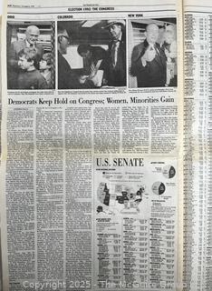 The Washington Post Newspapers reporting on Clinton’s Election Victory in 1992 as well as articles about Homosexuality in China in late 20th century