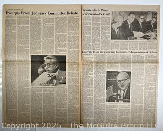 The Washington Post Newspaper from July 30, 1974 Featuring Key Events Related to the Watergate Scandal