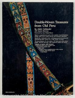 Double Woven Treasures from Old Peru, Book by Adele Cahlander with Suzanne Baizerman