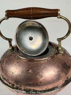 Bongusto Copper Tea Kettle. Made in Italy with Wood Handle