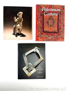 Three (3) Coffee Table Art Books Including Palestinian Costume
