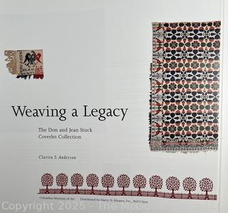 Three (3) Books Including Weaving a Legacy, Living With Design, and Symmetries of Culture.