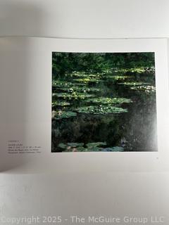 Water Lilies Hardcover Book on Claude Monet. 