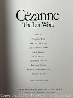 Two (2) Books Including Cézanne, The Late Work, and Joan Miró, The Ladder of Escape