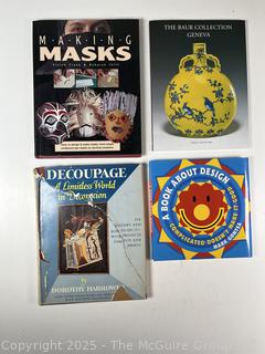 Four (4) Coffee Table Art Books Including Masks