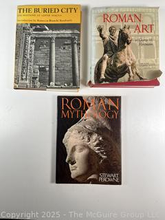 Three (3) Coffee Table Art Books on Rome, Italy 