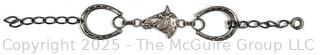 Sterling Silver Equestrian Horse Shoe Link Bracelet