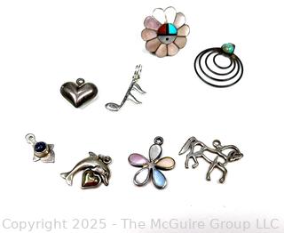 Group of Sterling Silver Charms and Pendants