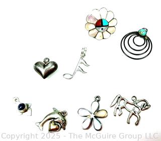 Group of Sterling Silver Charms and Pendants