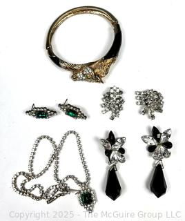 Group of Rhinestone Jewelry