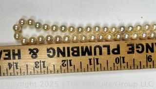 Pearl Necklace with Silver Clasp