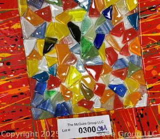 Fused Glass Decorative Square Plate. 9" square