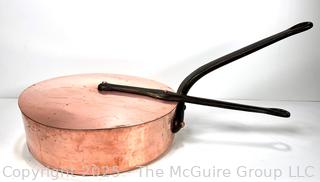 Williams Sonoma French Copper Sauté Pan with Lid.  