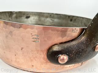 Williams Sonoma French Copper Sauté Pan with Lid.  