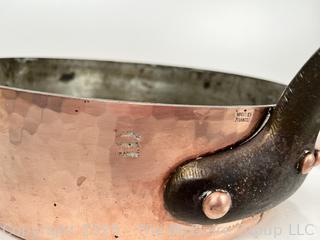 Williams Sonoma French Copper Sauté Pan with Lid.  