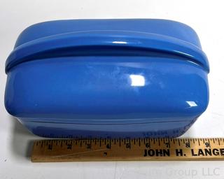 Blue Ceramic Hall Loaf Pan Refrigerator Dish Made Exclusively for Westinghouse