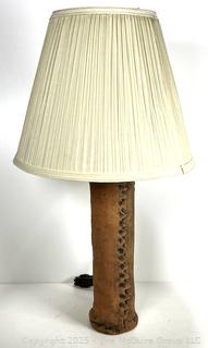 Unglazed Pottery Table Lamp