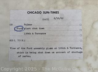 Collection of Chicago Sun Times Newspaper, Photos Cover Closing of Ford Assembly Plant (see all photos)