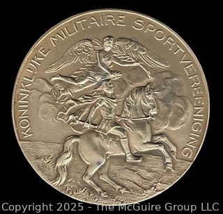 Royal Military Sports Association Bronze Medal for 1932 Dressage 1st Place on "Bobbie". 50mm