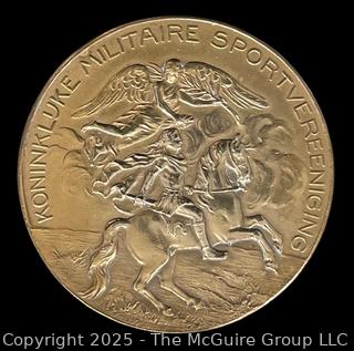 1923 Dutch Royal Military Sports Association Equestrian Bronze Medal in Dressage. 50mm