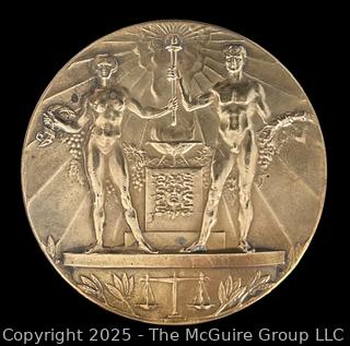 1928 Olympic Bronze Participation Medal for Amsterdam, Netherlands. 55mm (was lot 267)