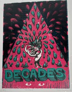 Two (2) Unframed Art Gallery Promotional Posters for VACI Art Squad and "DECADES".  12" x 14"