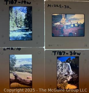 Collection of Eight (8) Color Negative Slides of California Scenery and Fire Trucks