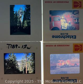 Collection of Eight (8) Color Negative Slides of California Scenery and Fire Trucks