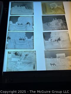 Six (6) Glass Plate Negatives of Rural Life Circa 1900. 4" x 6"