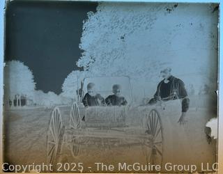 Six (6) Glass Plate Negatives of Rural Life Circa 1900. 4" x 6"