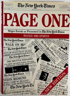 Page One Major Events, 1920-1987, as Presented in the New York Times Book