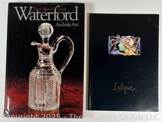 Two (2) Coffee Table Art Books on Waterford Crystal and Lalique