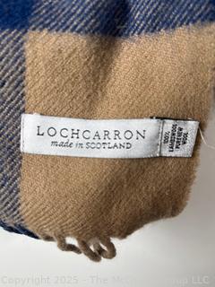 52 x 64" Lambswool Throw Blanket by Lockcarron.  Made in Scotland