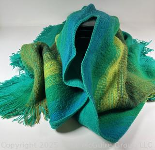 Hand Woven Wool Poncho (WAS 17MB)