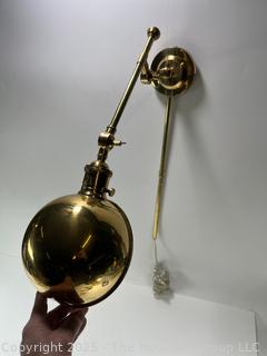 Wall Mount Brass Articulating Lamp