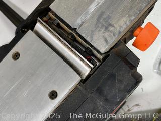 Hand Tools Including Ryobi Grinder (Battery), Corded Planer, Crimping Tool. 