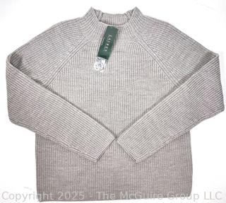 Women's Ralph Lauren Grey Mock Neck Sweater, New with Tag
