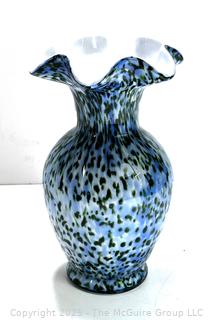 Fenton Murrhina Art Glass Vase