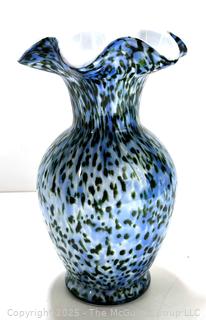 Fenton Murrhina Art Glass Vase
