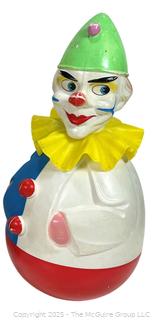Rolly Toys Wobble Clown with Ruffle and Bells Made in Western Germany 