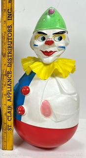 Rolly Toys Wobble Clown with Ruffle and Bells Made in Western Germany 