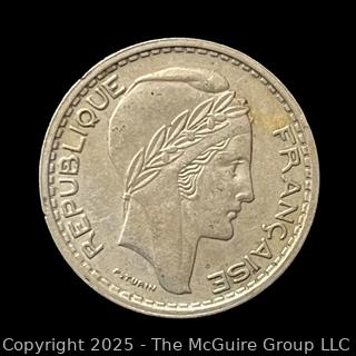 French 10 Franc Coin 1949. (.68 silver)